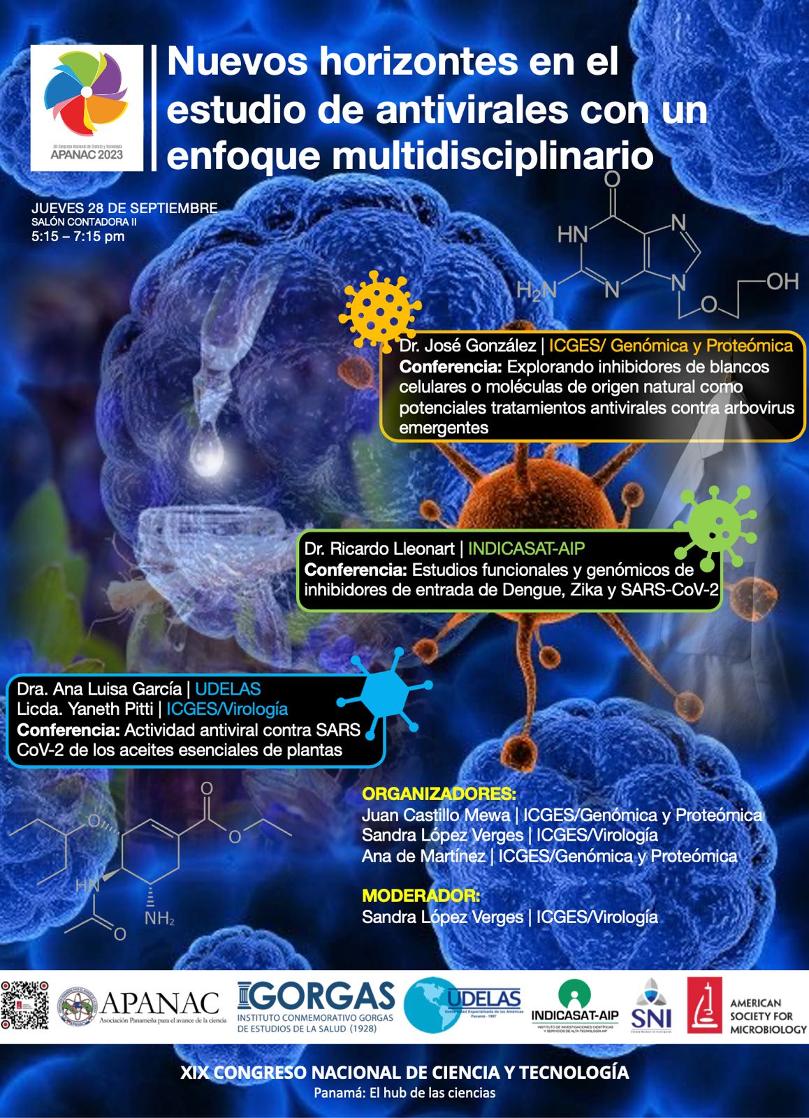 Afiche SimposioAntiviralesAPANAC